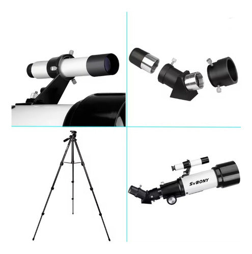 Telescopio Refrator Svbony F9348 - Sv501p 70/420